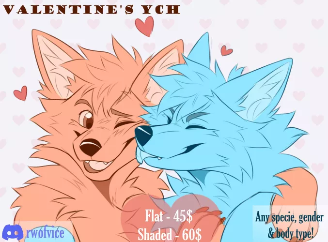 Valentine's YCH! 5 slots only
