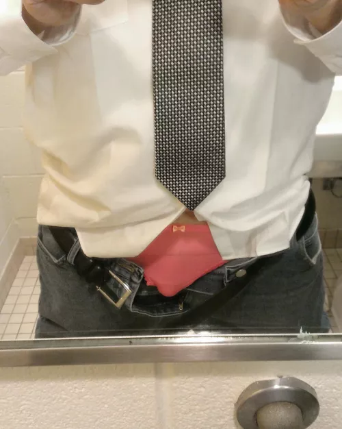 Wearing pink panties while I teach again...