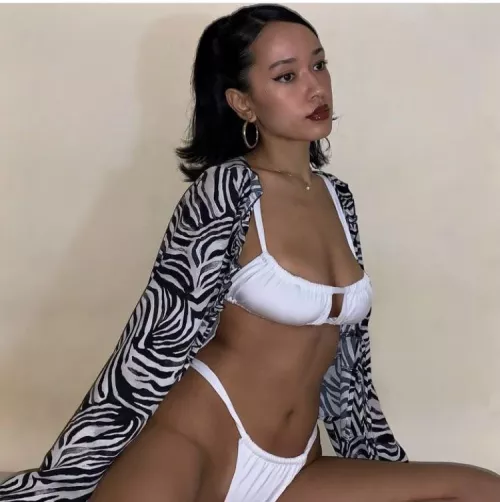 White bikini