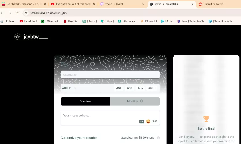 Why is my donate page still saying my twitch accounts original username instead of my changed one? And how do I change it?