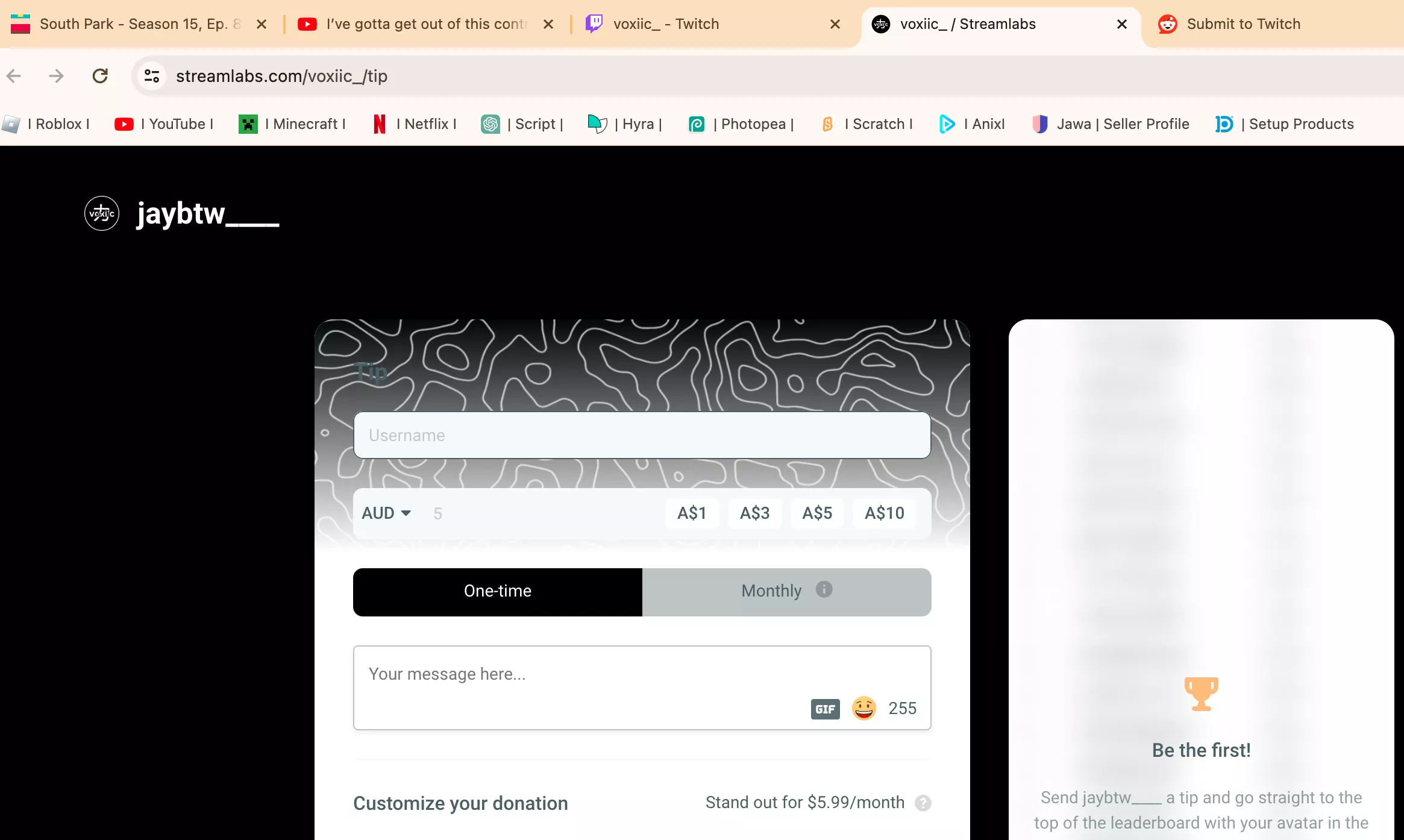 Why is my donate page still saying my twitch accounts original username instead of my changed one? And how do I change it?