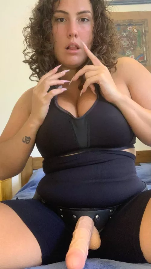 Would you be intimidated if I asked you to take a seat and let me fuck you?