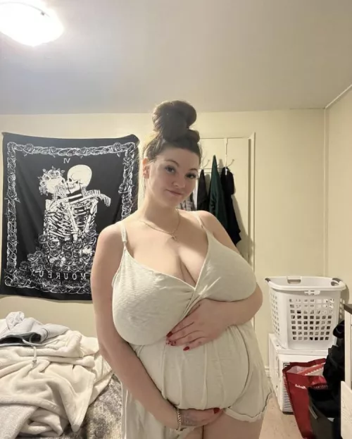 Busty and pregnant