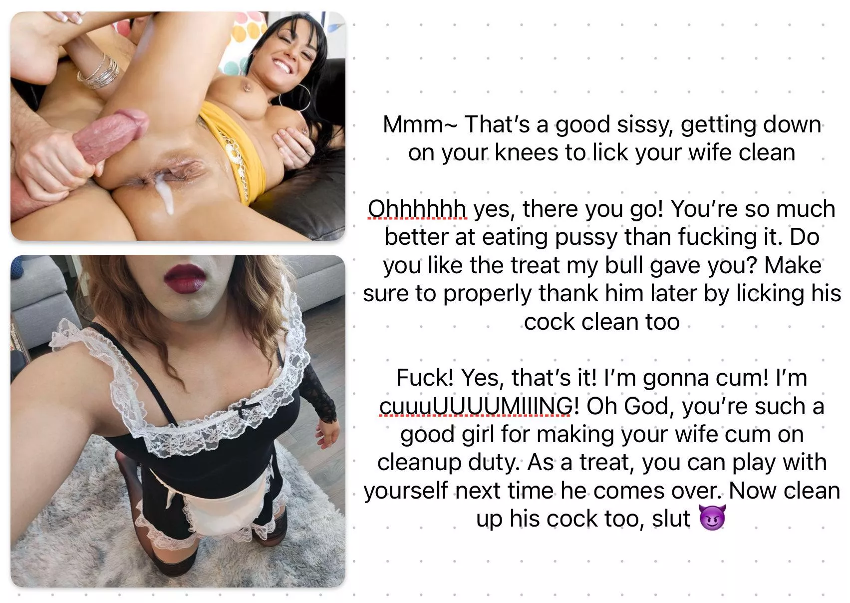 Cuckold Creampie Cleanup