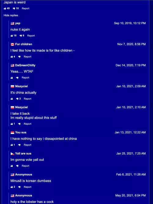 Every single comment on this video is bonkers.