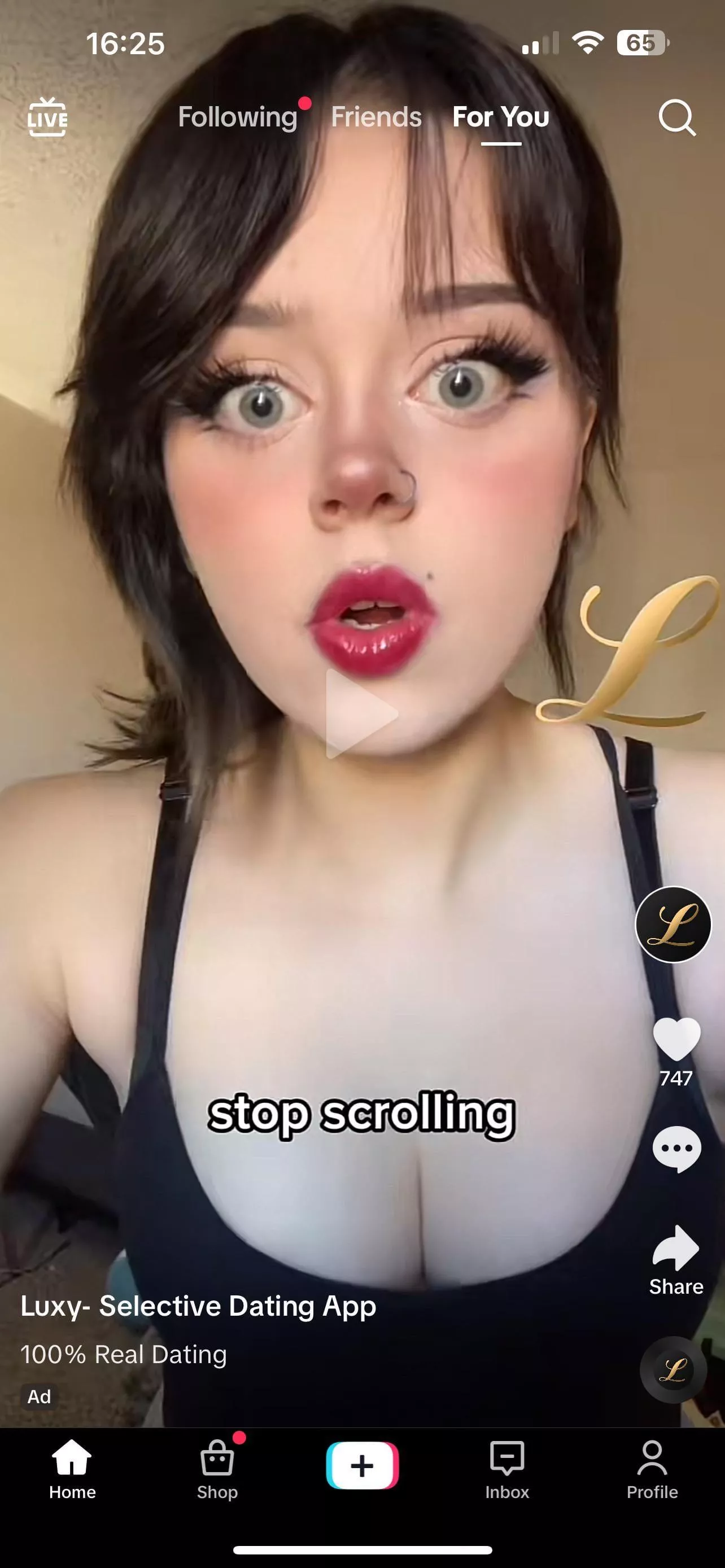 Girl from the TikTok Luxy ad?