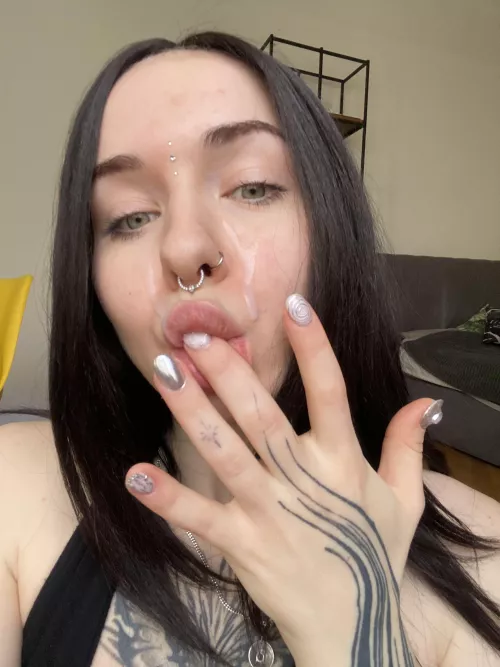 Good girls get cum instead of tears