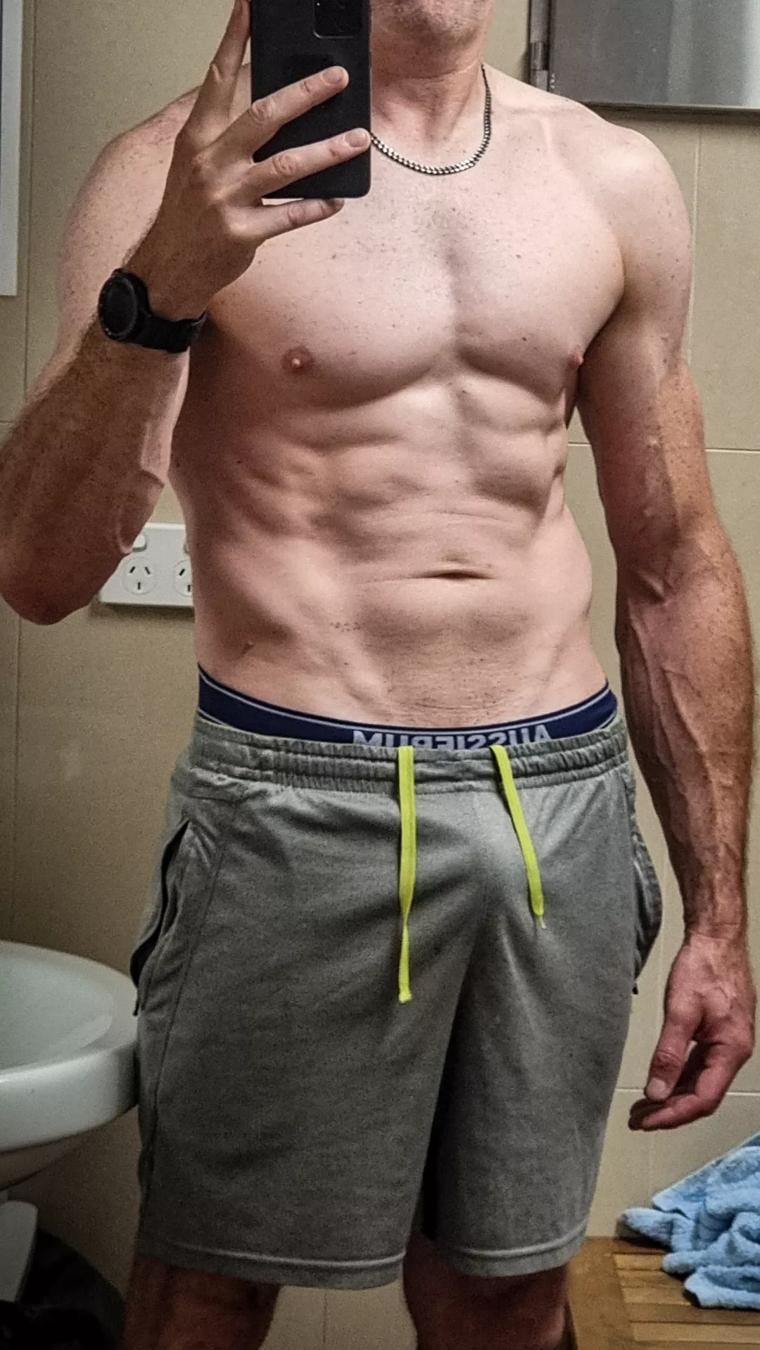 Gym shorts bulge