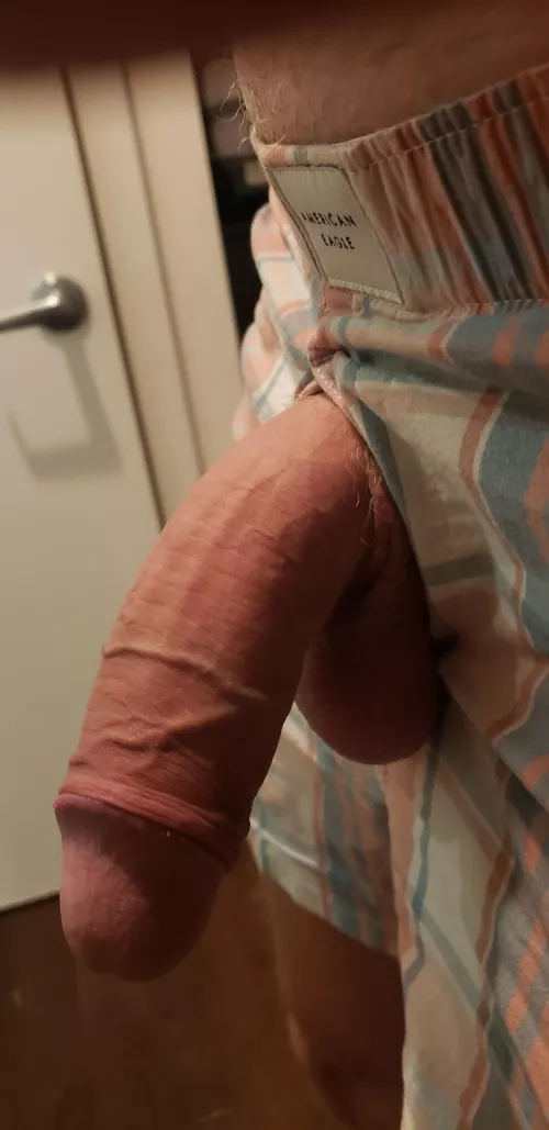 Hanging home in my boxers.