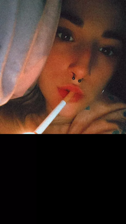 It was too cold to go out and smoke