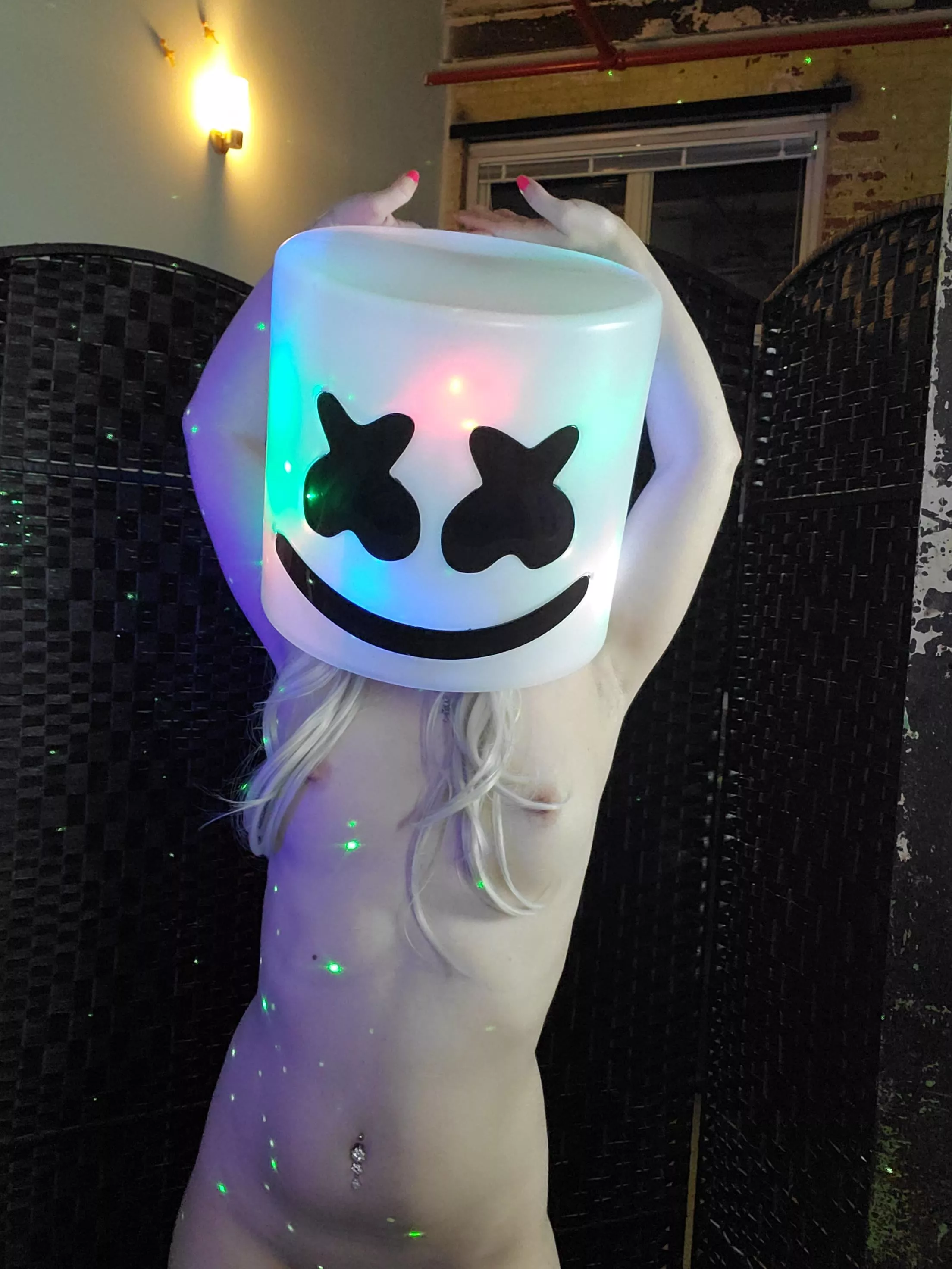 jamming out to some Marshmello