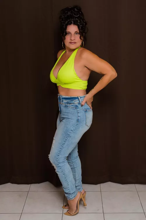 Let it all hang out with a halter top.