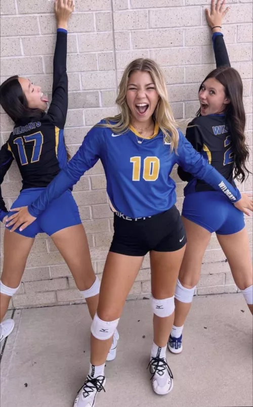 Line up these volleyball sluts