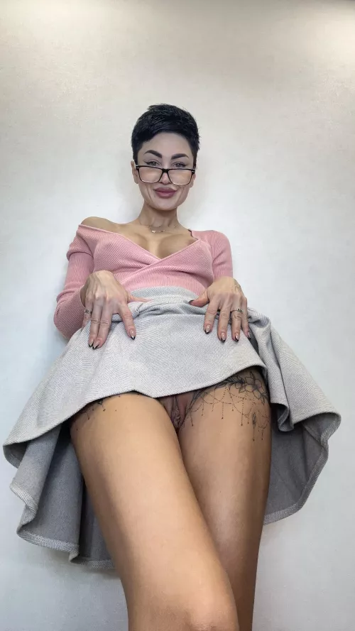 Look under my skirt and you'll see more interesting things