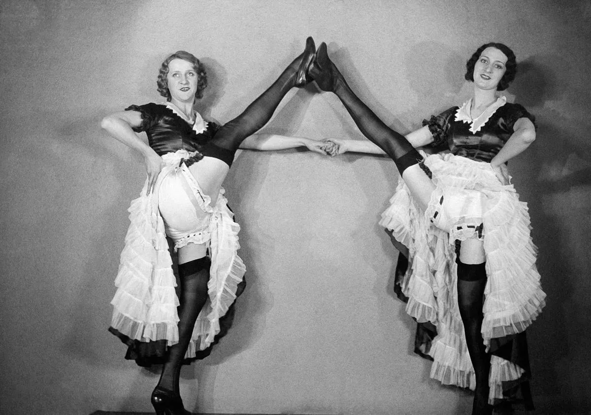 Moulin Rouge Cabaret dancers about 1920