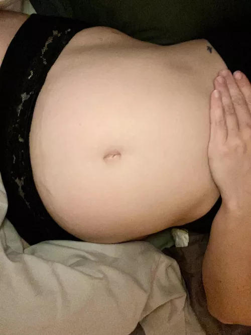 My bellybutton just started to open again