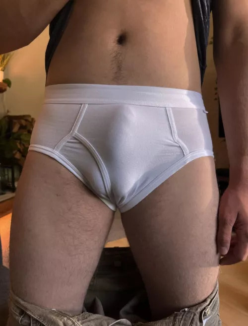 My bf showing off his undies for me 😛