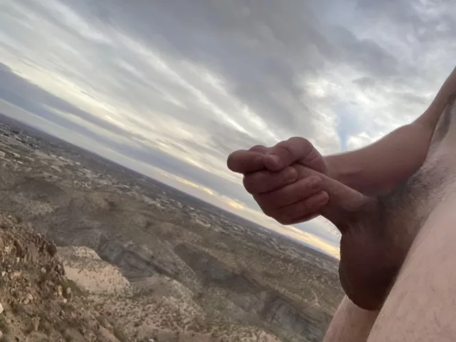 Pulled it out ontop the mountain;)