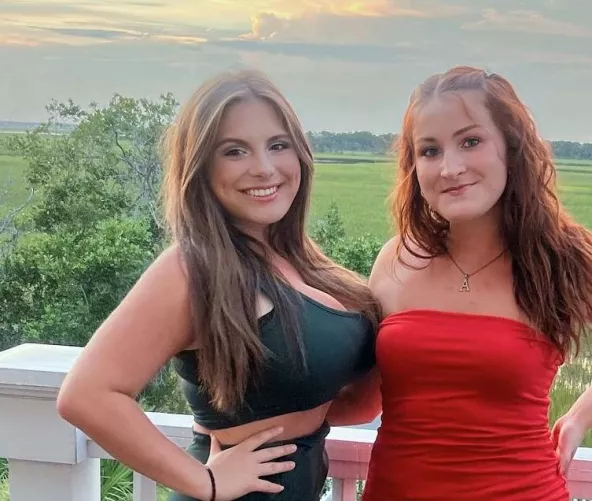 Rebecca is pushing her gf aside