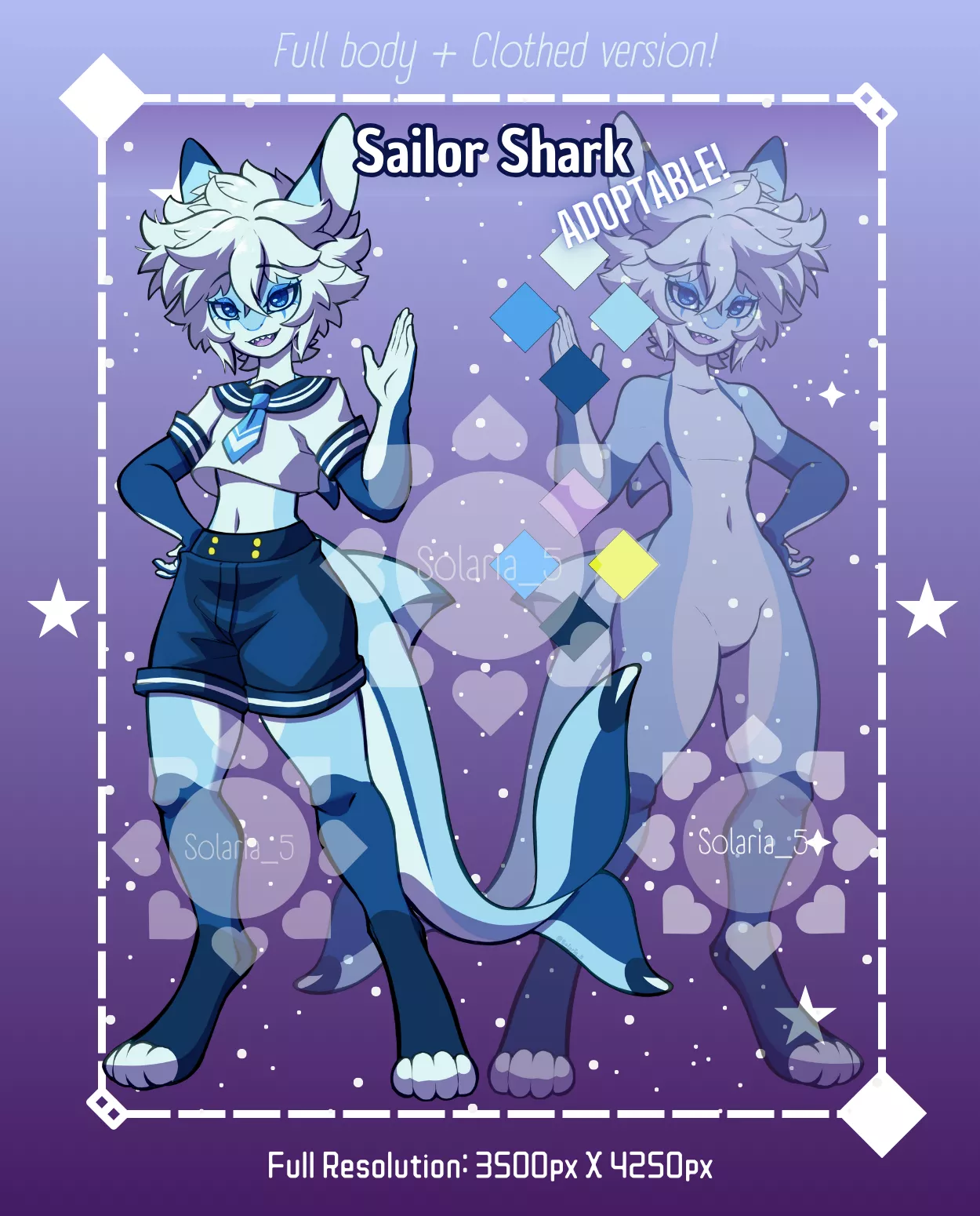 Sailor Shark adopt (Art by me)