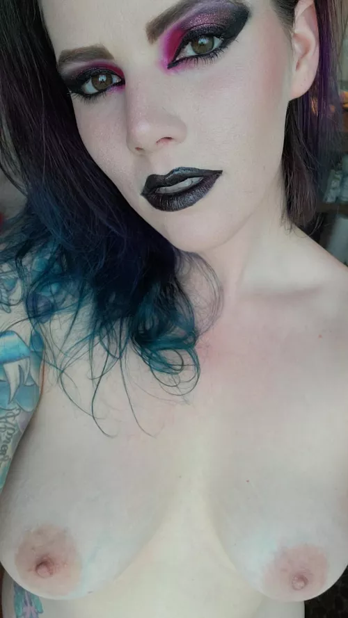 Something about black lipstick
