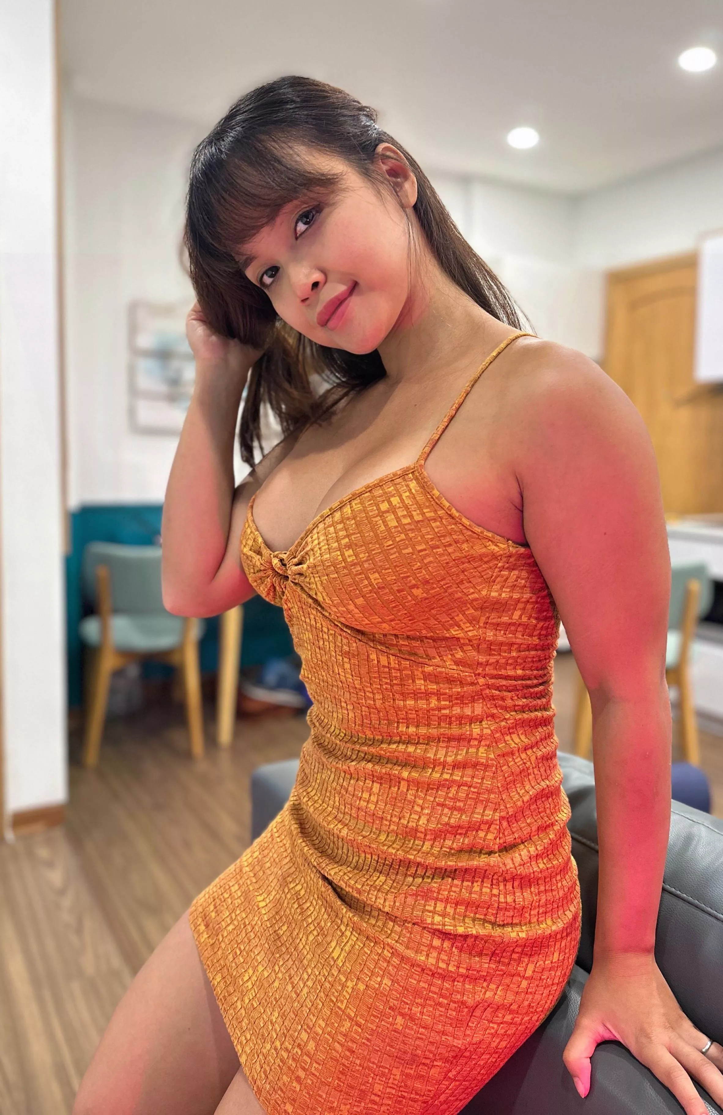 The dress emphasizes my sex appeal