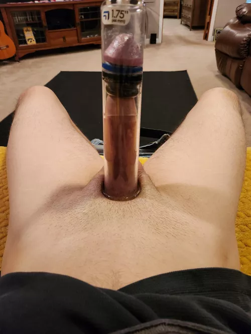 The pressure on the glans