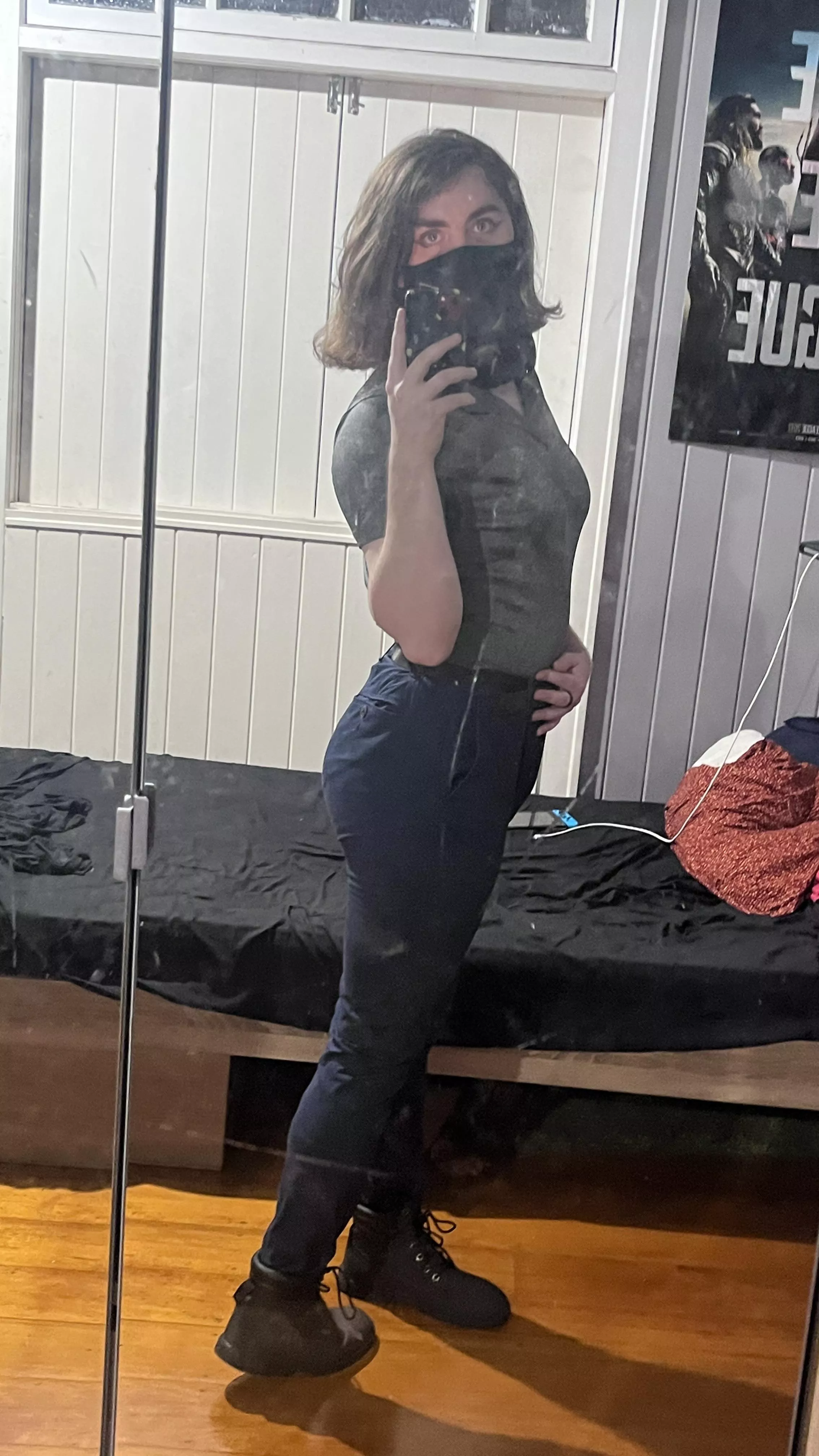 Trying a more casual outfit