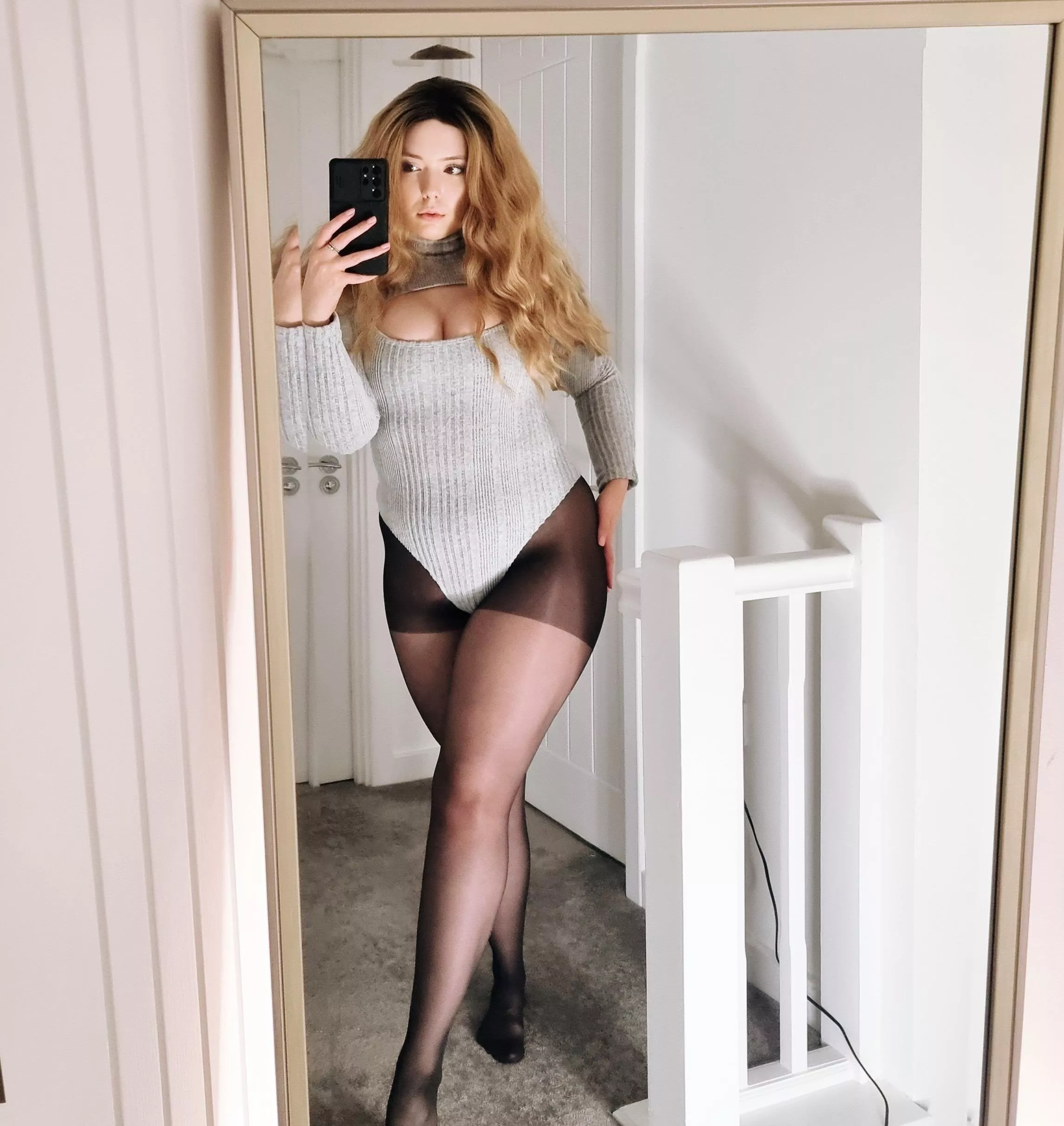 Bodysuit and Nylons is all I've been wearing this winter