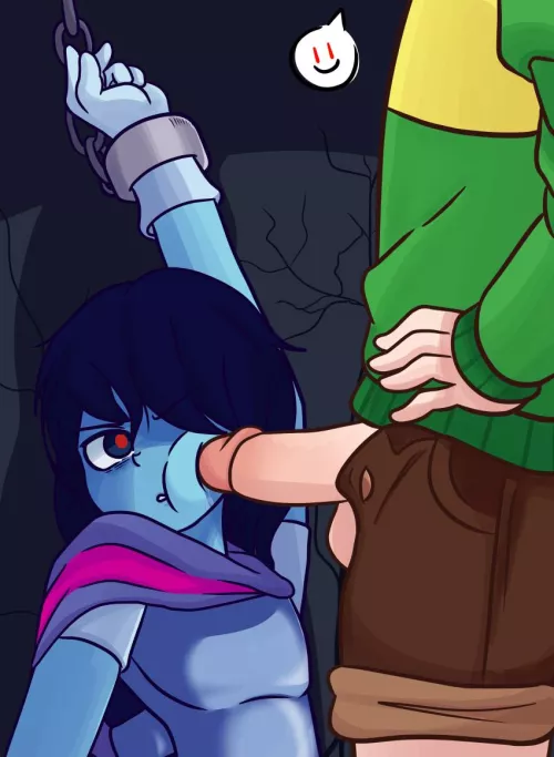 [Chara] wants [Kris] to suck it