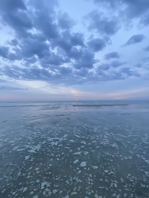 Chilly morning on the Jersey shore🤙🏻🎶🎶