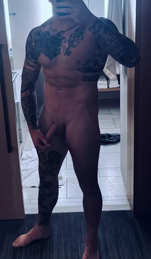 In my hotel room all alone!