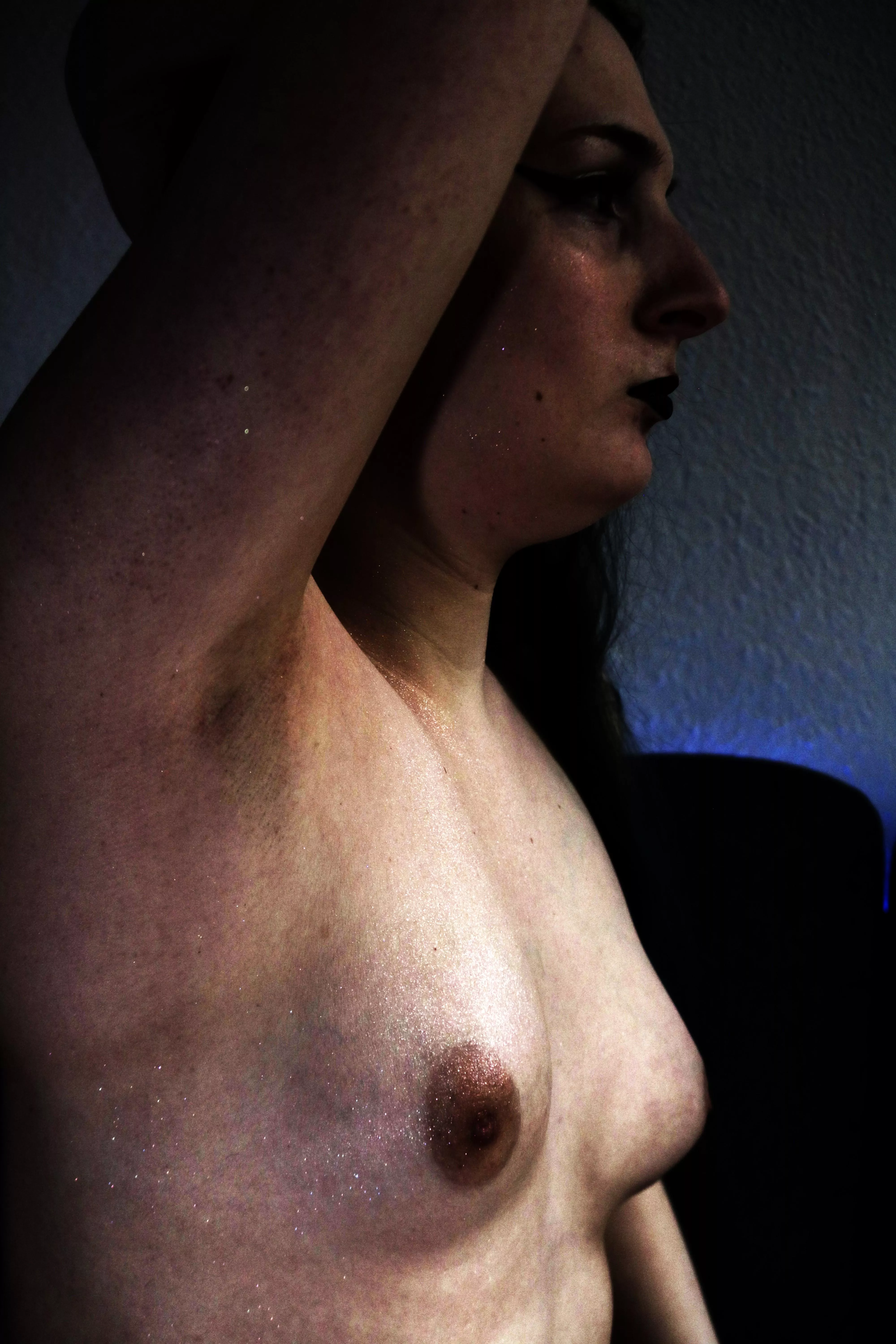 Just some small sparkly titties with bronze nipples for anyone who likes a more artistic shot~!