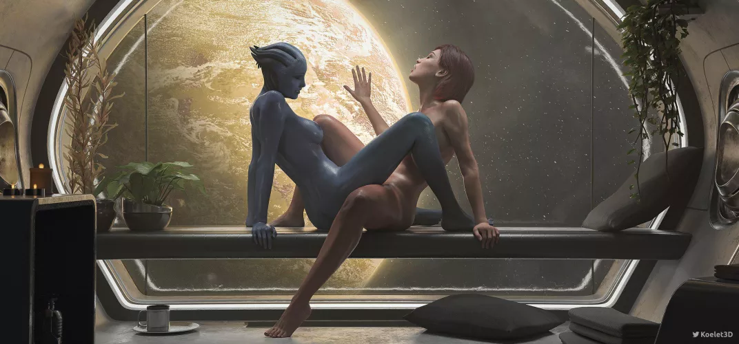 Liara and FemShep - 