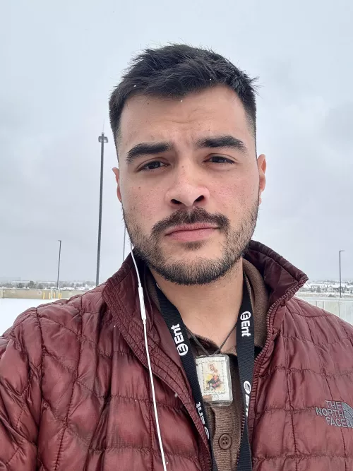 Looking for a snuggle in the snow