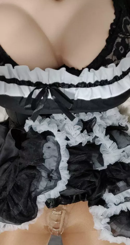 Love being a large breasted sissy maid