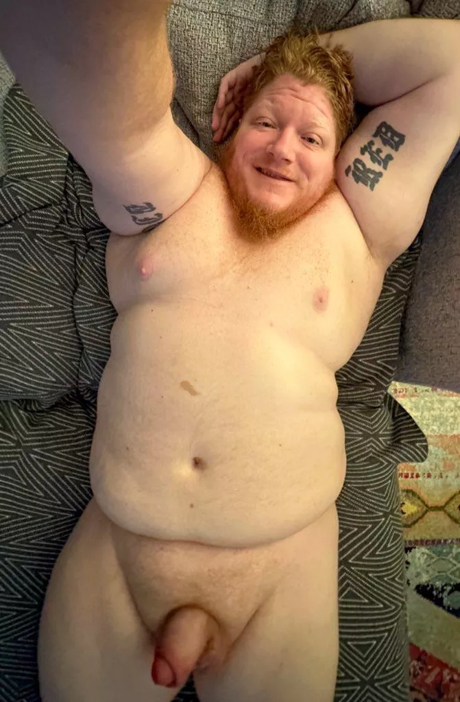 Love the heft of a freshly pumped cock!