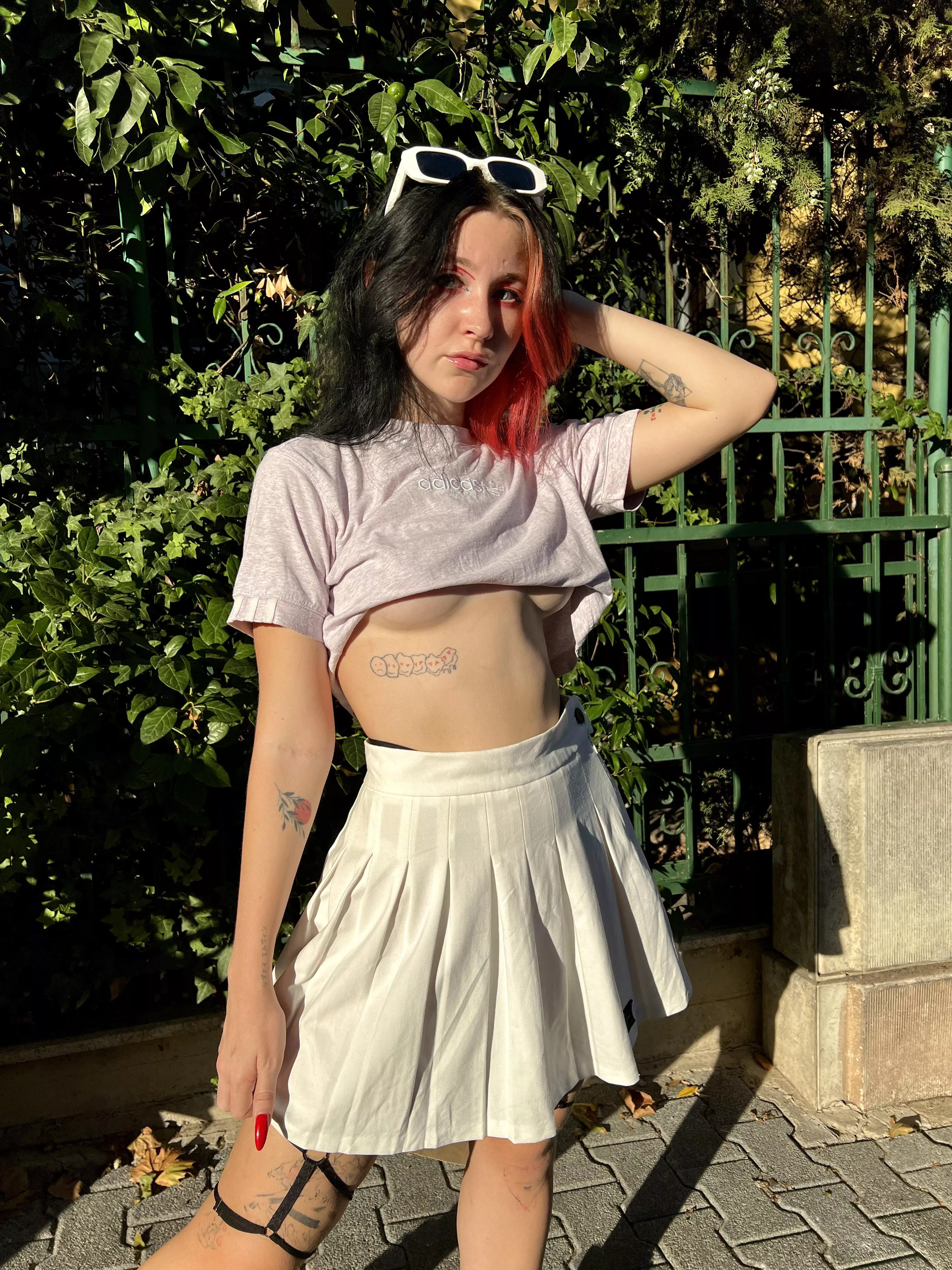 Me in my sexy skirt after class