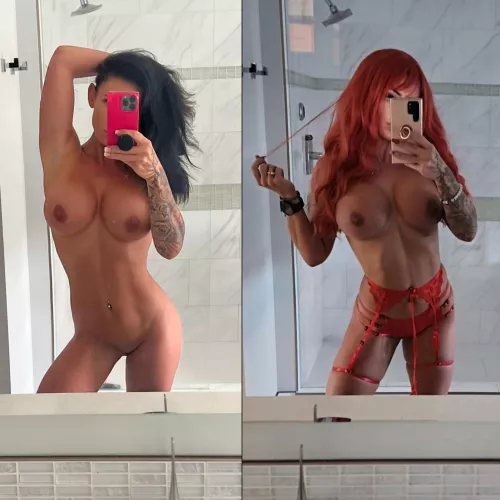 My blonde vs brunette post yesterday has everyone telling me to try red , what's your fav hair color on me