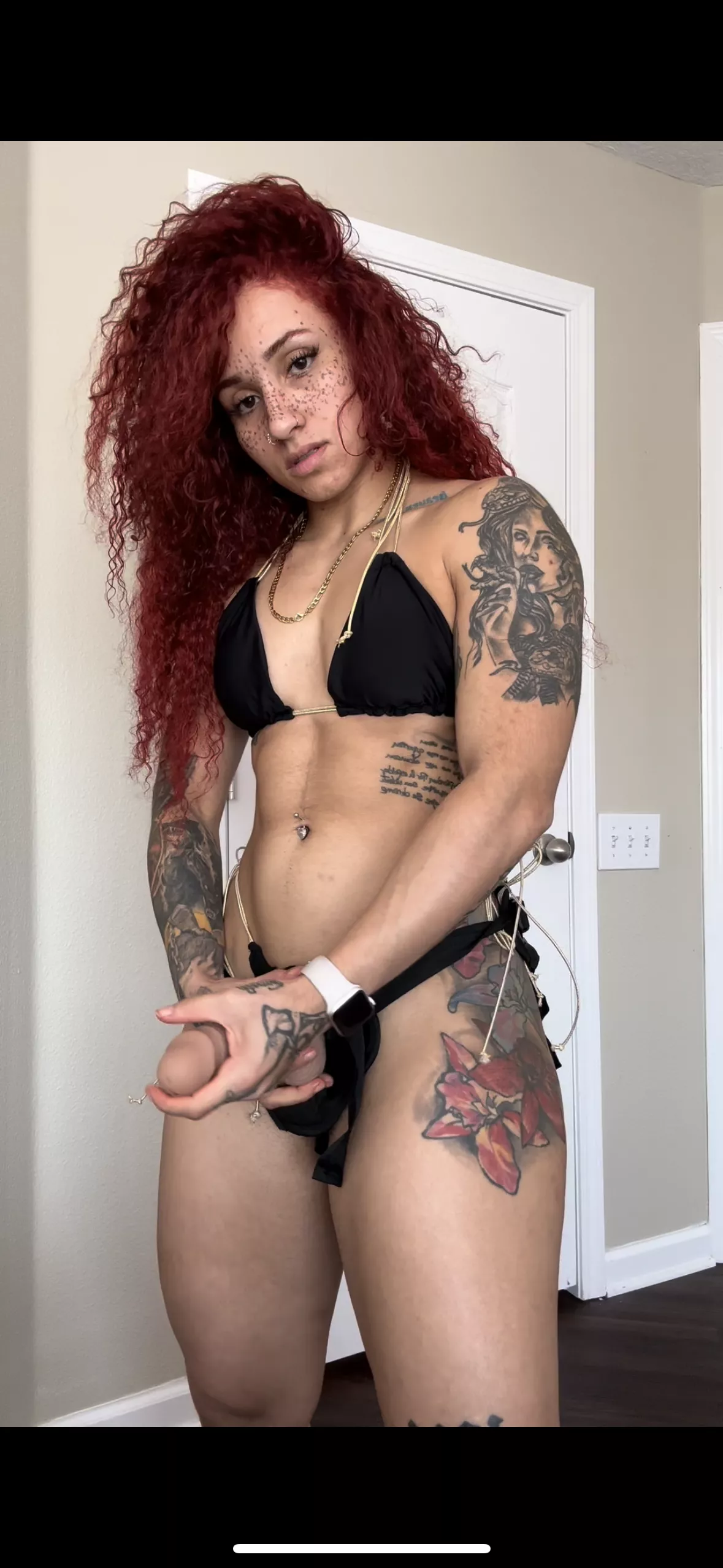 My strap against your slutty ass