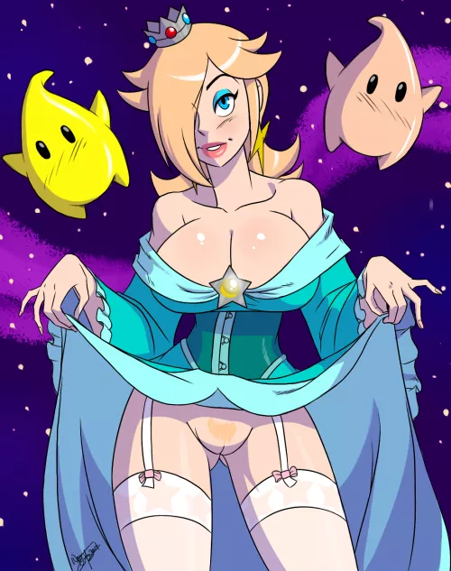Rosalina flashing her vagina! (Aeolus06)