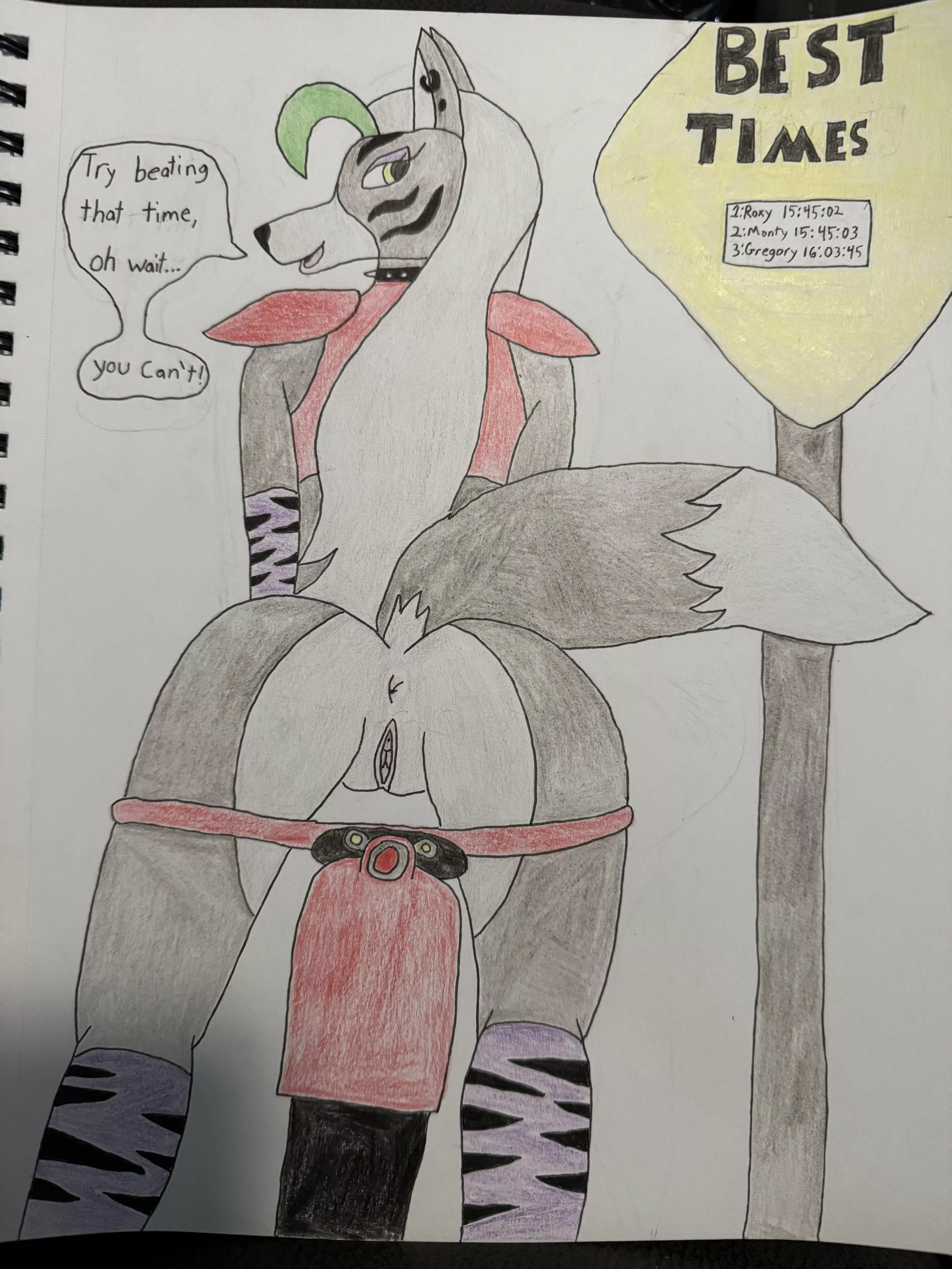 Roxy just loves to show off (this would make for an awesome tattoo oh um.. art by me)