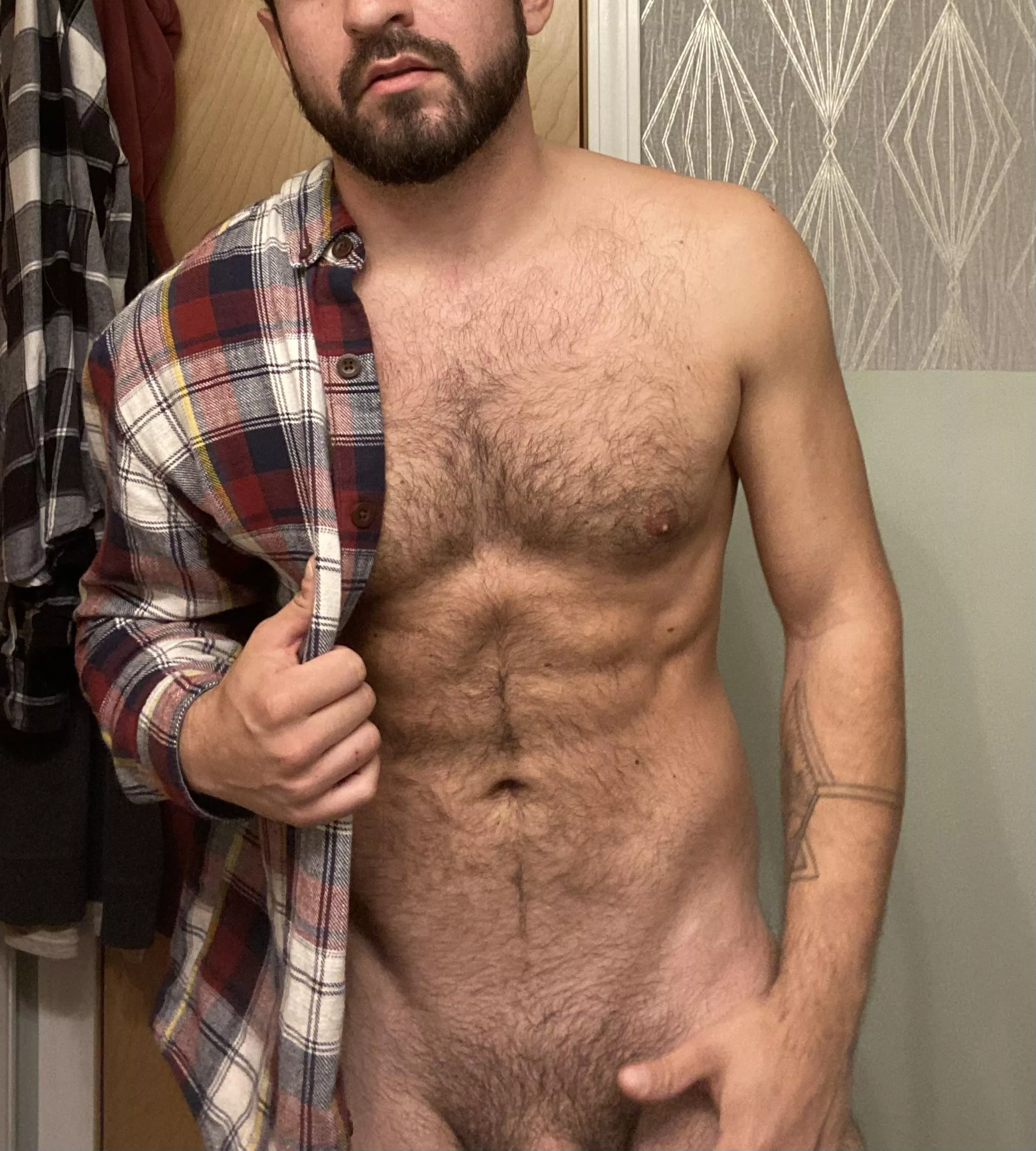 Should I leave the flannel on or take it off?