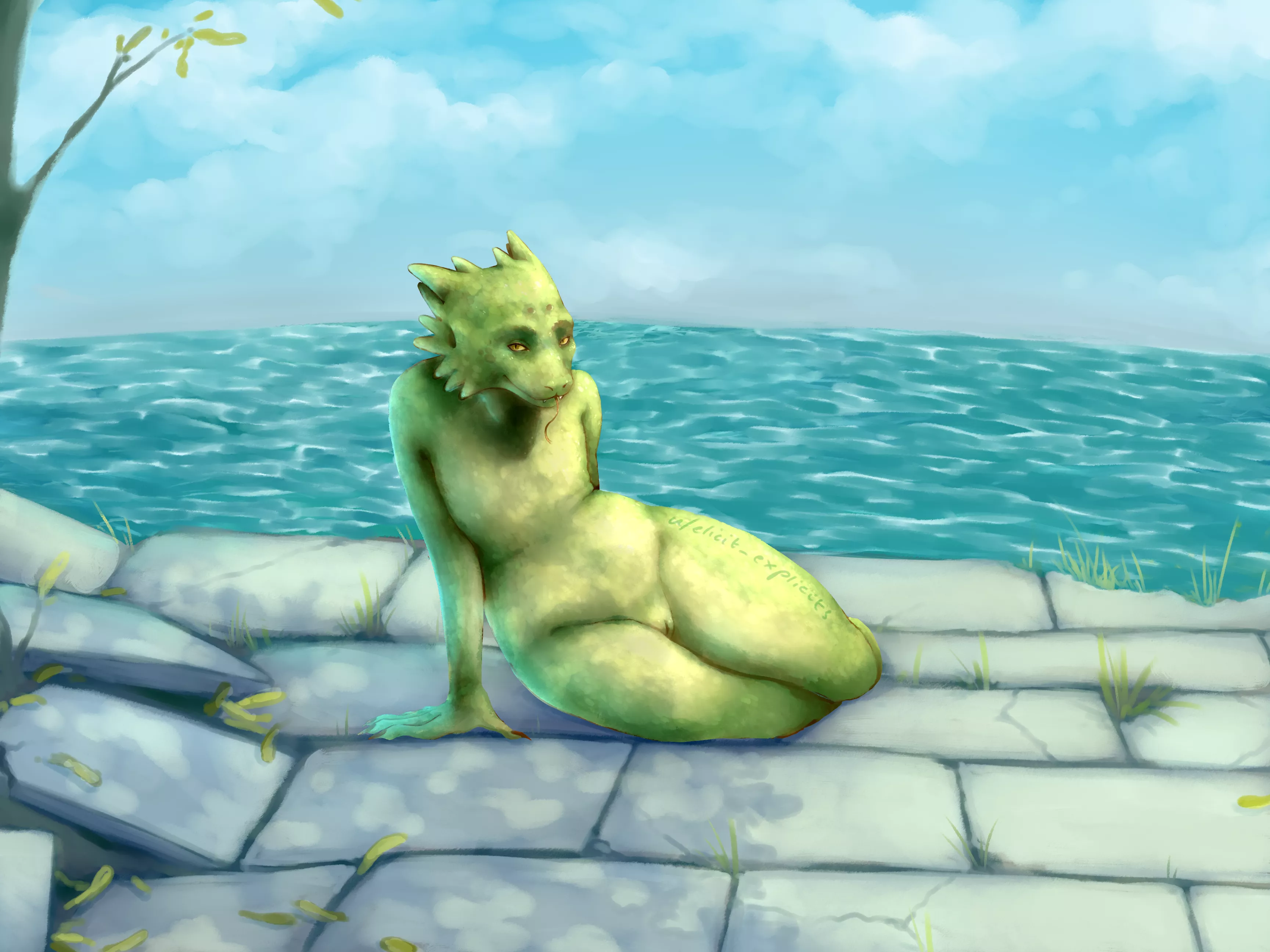 A little bit of seaside sunbathing (u/elicit_explicits)