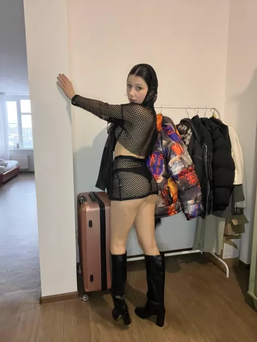 A perfect blend of comfort and style for the weekend - fishnets