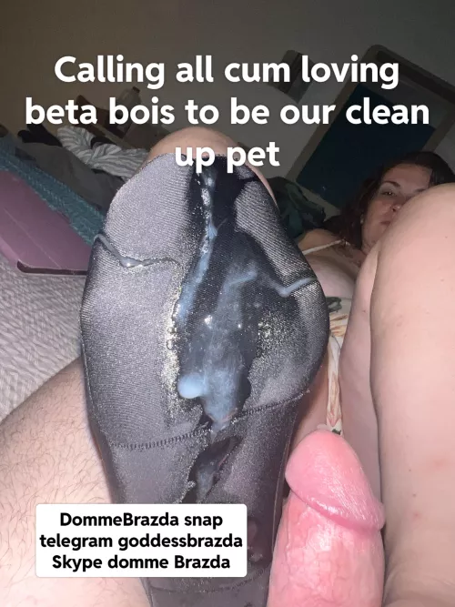 Be a good little clean up boi for us