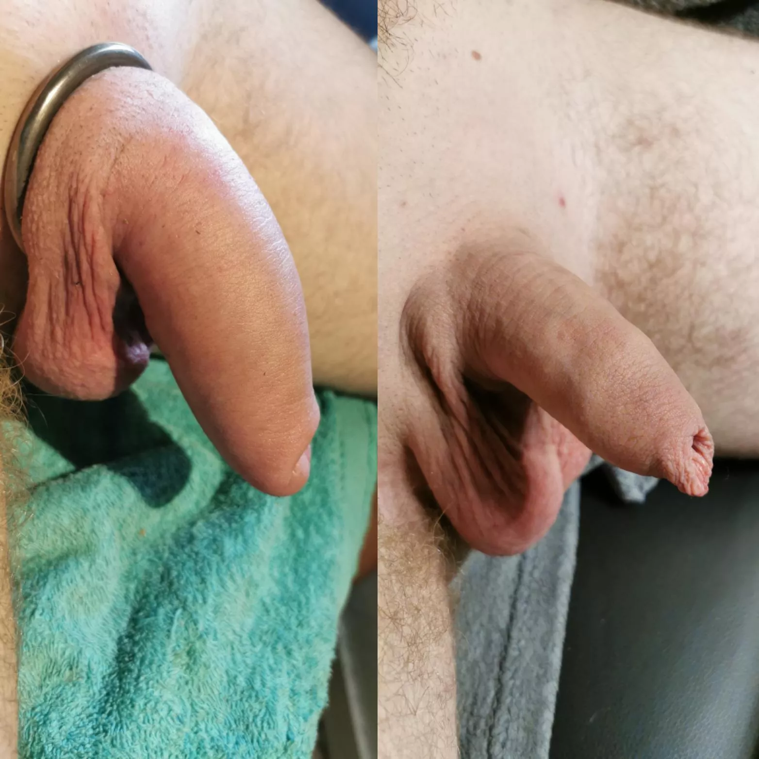 Before and after pumping
