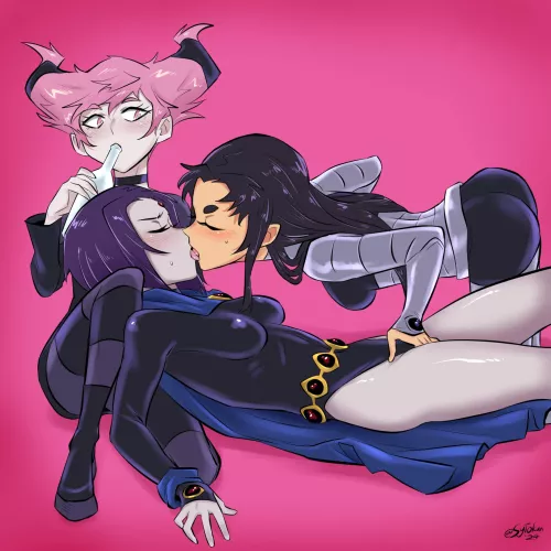 Blackfire, Raven and Jinx (SYTOkun) [Teen Titans]