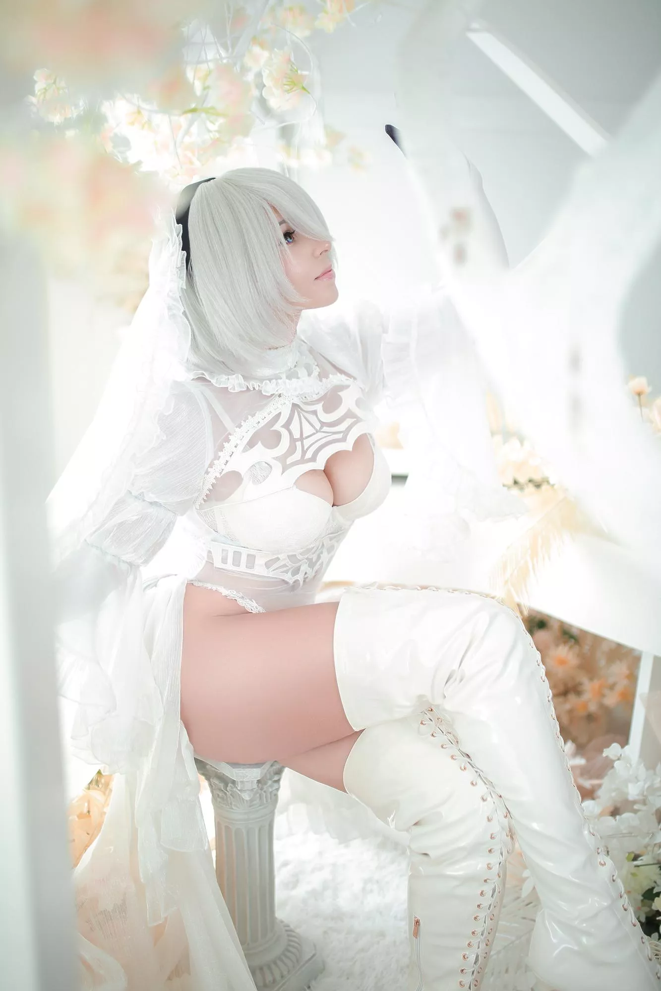 Bride 2B cosplay by Yuna Kairi
