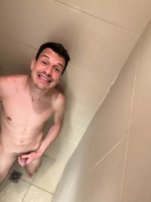 Caught in the shower.